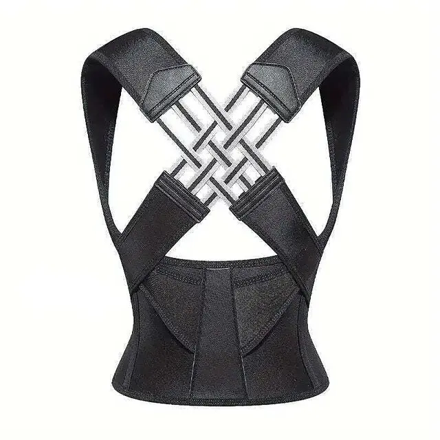 Posture Corrector Belt For Men Women Shoulder And Back Pain Relief Posture Corrector (Black)