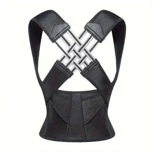 Posture Corrector Belt For Men Women Shoulder And Back Pain Relief Posture Corrector (Black)