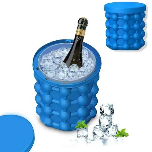 Ice Cube Maker Silicon Cup - Blue